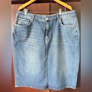 Anthropologie Pilcro Denim long skirt 18W